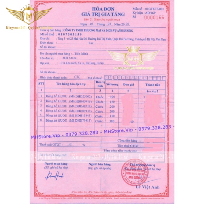 Đồng hồ nữ chính hãng Guou mặt vuông đẹp cao cấp, sang trọng, thanh lịch, thời trang Hàn Quốc