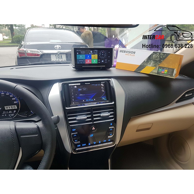 Lắp camera hành trình webvision  N93 Plus xe Toyota Vios 2019