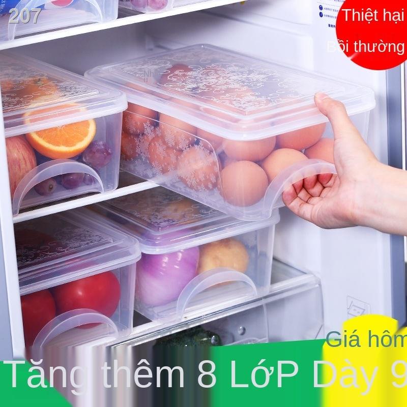 【Mới nhất 】Hộp bảo quản tủ lạnh đựng ngăn kéo thực phẩm đông Nhà bếp Phòng tập thể Hộ gia đình nhựa giữ đồ tươi