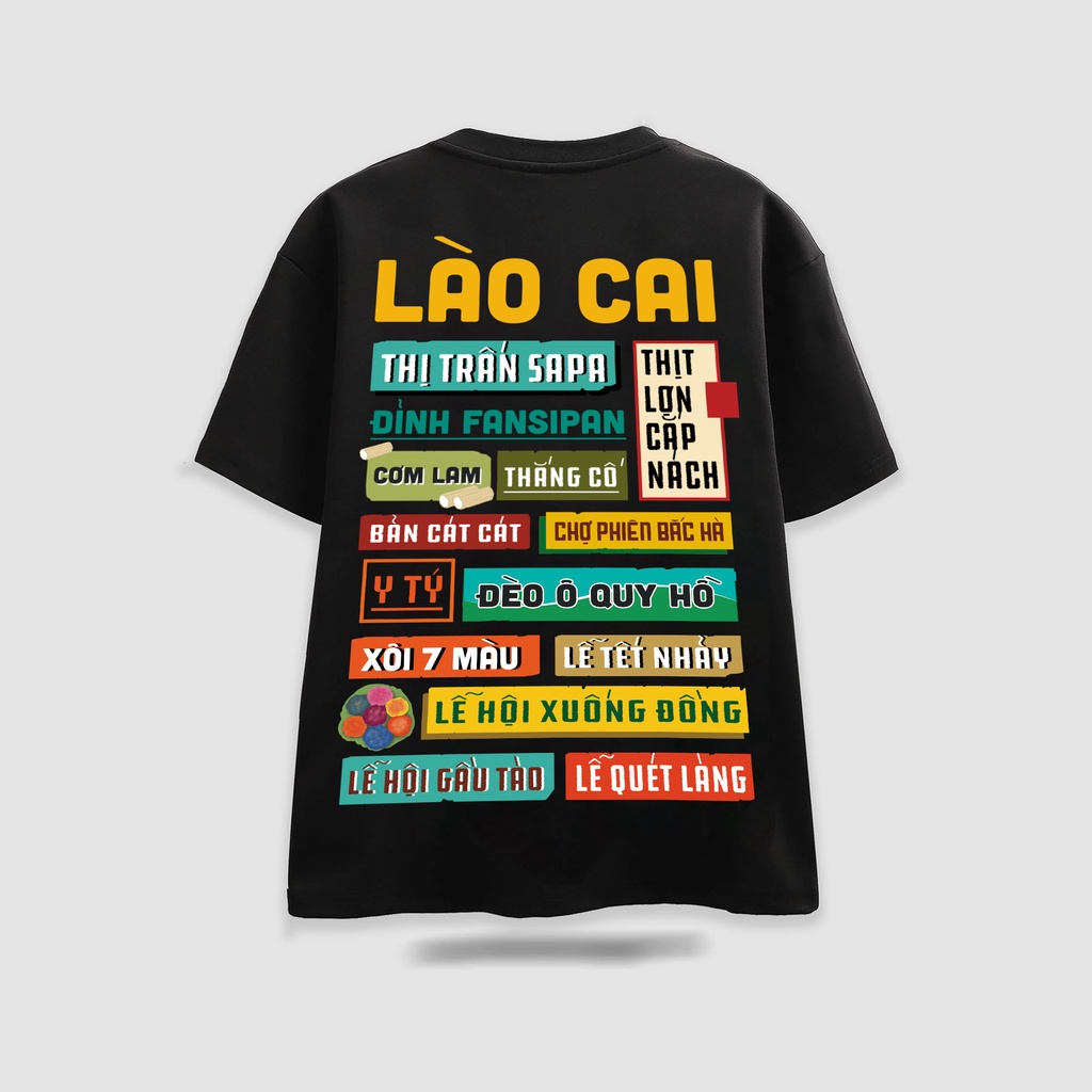 Áo thun local brand RHODI phông cổ tròn tay lỡ unisex nam nữ thế hệ genz Lào Cai