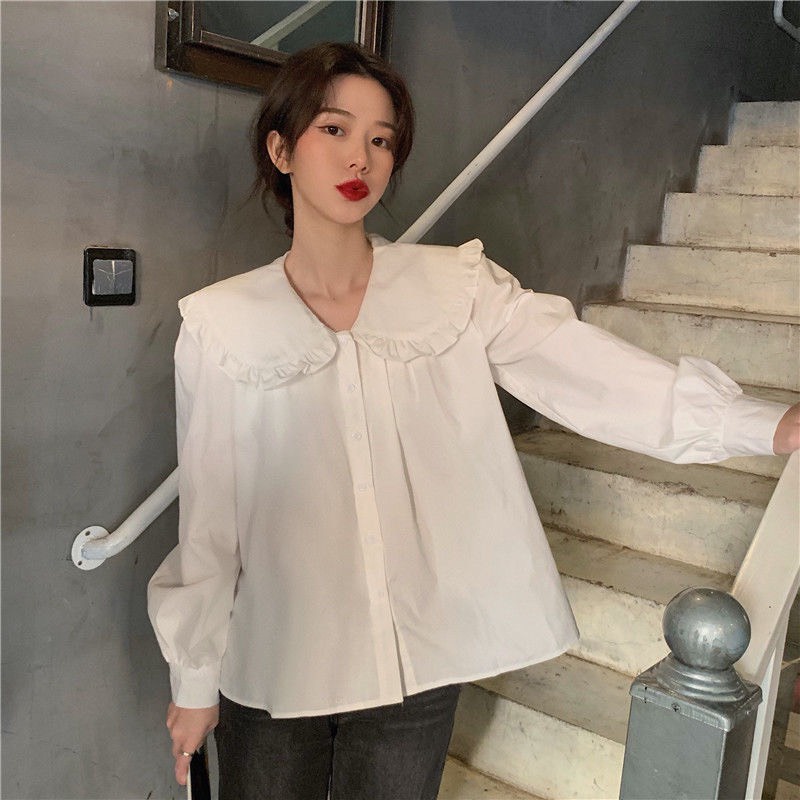 Áo sơ mi cổ bèo, Áo sơ mi dài tay đi học đi làm