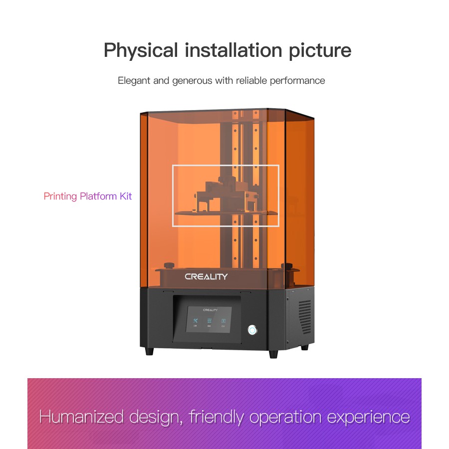 Bộ bàn in của máy in 3d Resin LD-006 Printing Platform Kit