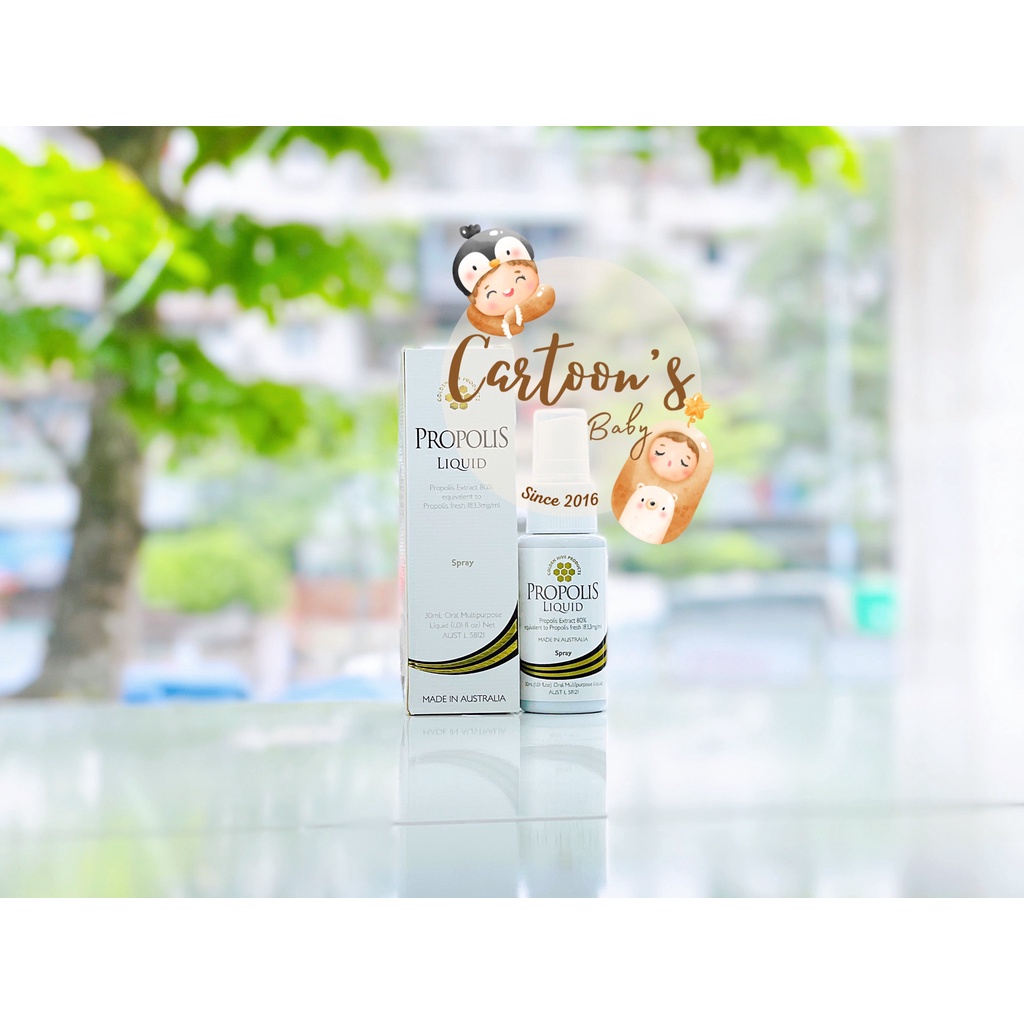 Xịt Họng Keo Ong Cao Cấp Golden Hive Sát khuẩn hầu họng - Giảm ho - thơm miệng - Chai 30ml (DATE 5/2023)