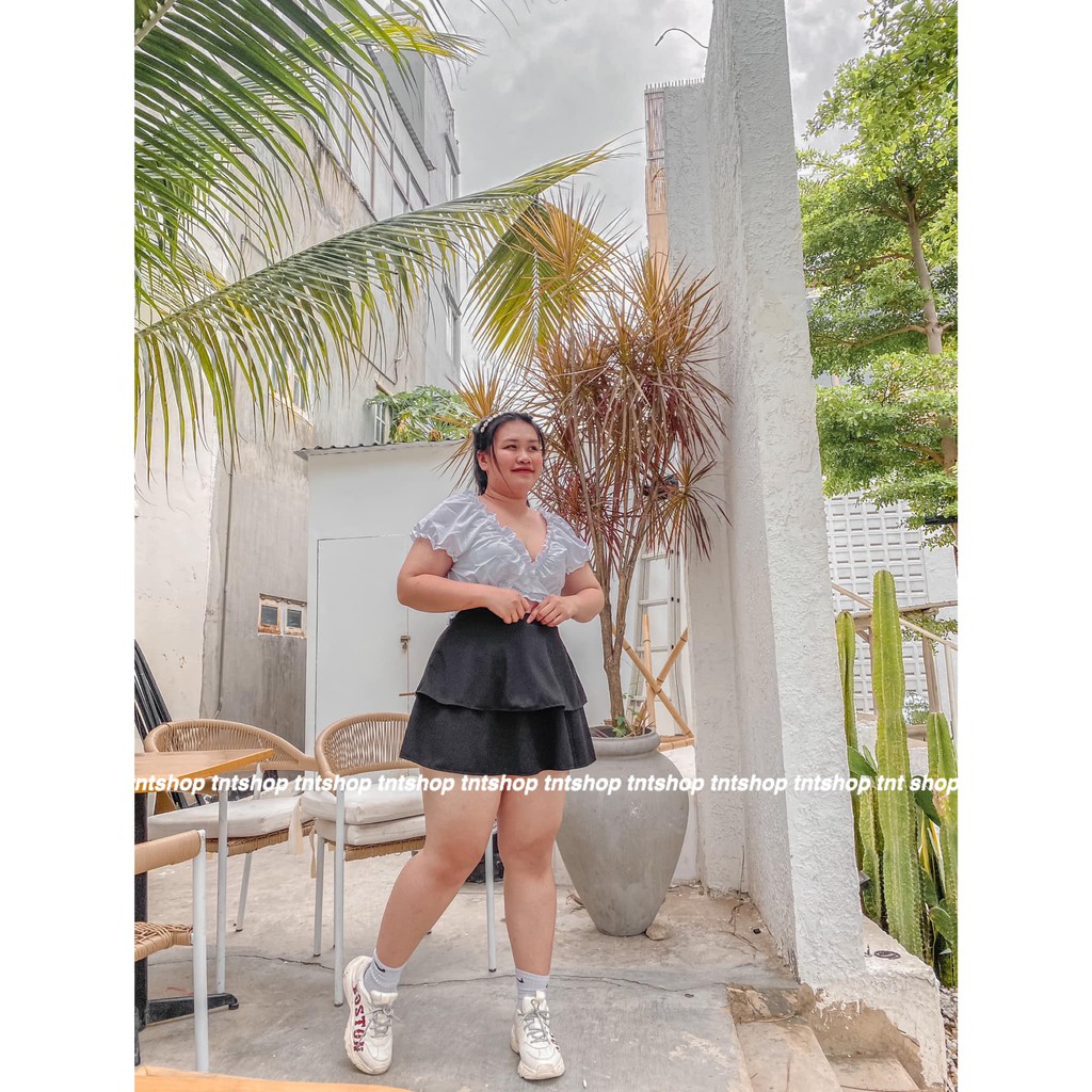 [Mã WASKT304 giảm 15% tối đa 30K đơn 99K] ÁO CROPTOP BUỘC CHÉO NGỰC SEXY - BIGSIZE 60-90KG - [ Ảnh thật 100%] | BigBuy360 - bigbuy360.vn