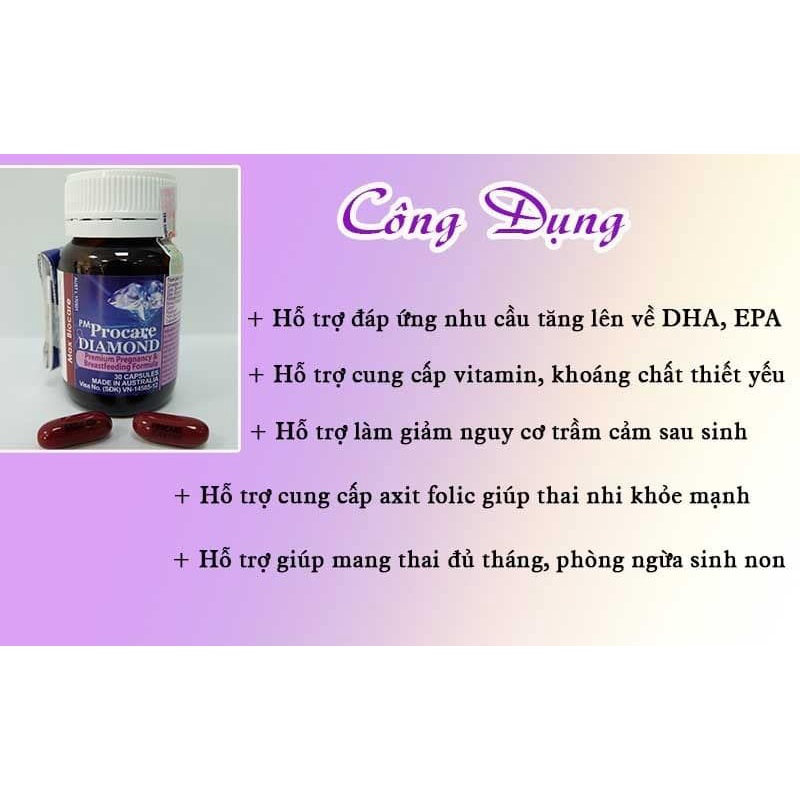 [Chính hãng] Viên uống Procare Diamond