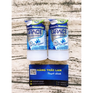 Lăn khử mùi đá khoáng Grace Pure & Natural 70g