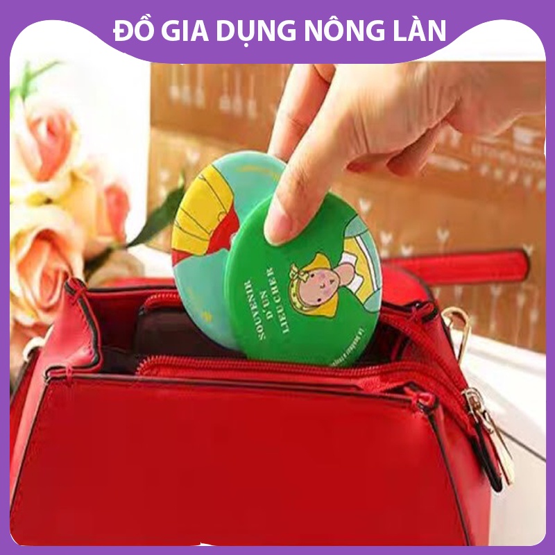 Gương mini cầm tay dễ thương phong cách Hàn Quốc, gương trang điểm NL Shop