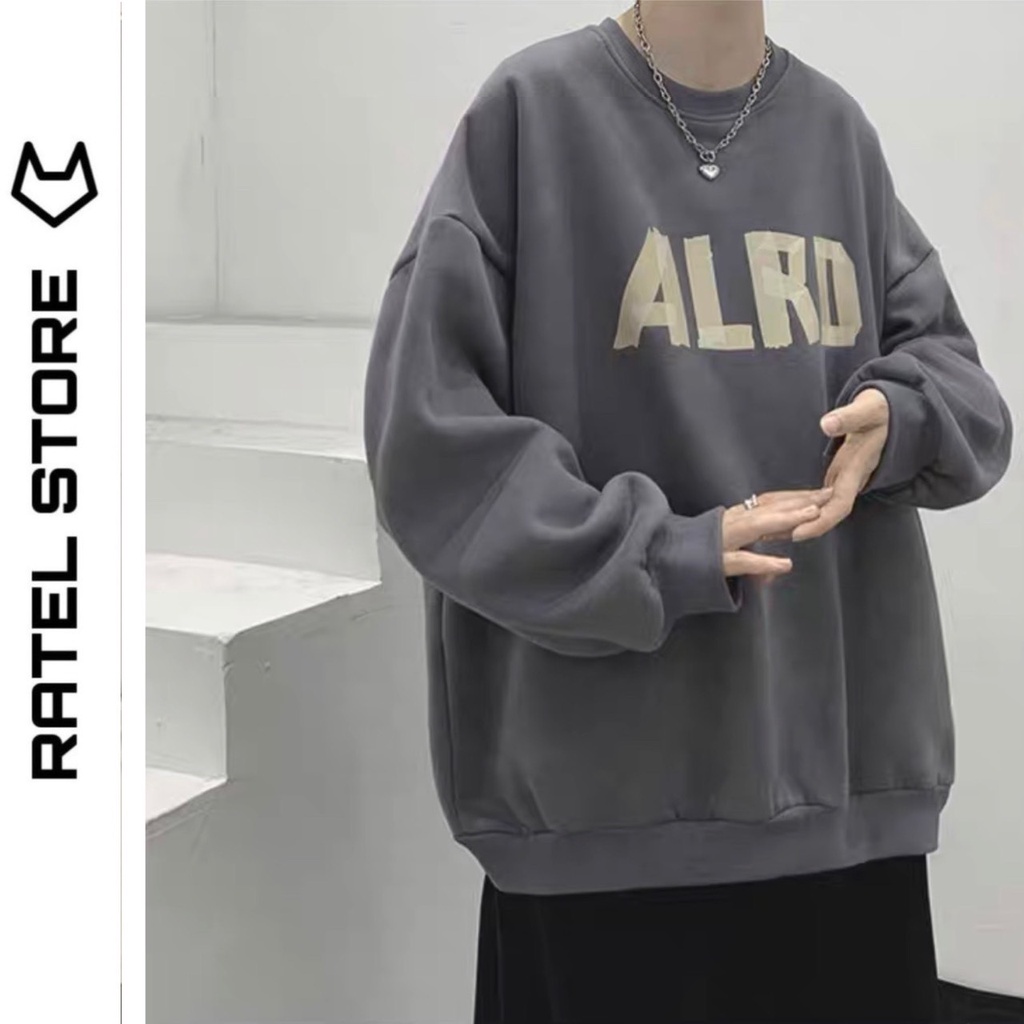 Áo Sweater Local Brand Nỉ Bông Cổ Tròn Nam Nữ ALRD Unisex Form Rộng