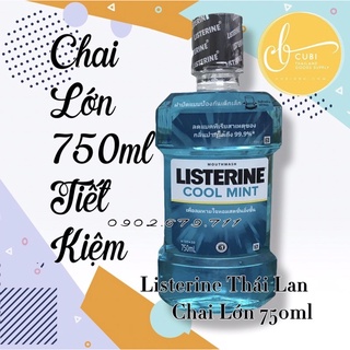 Nước súc miệng Listerine cool mint Thái 750ml