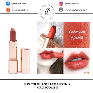 Son ColourPop Lux lipstick Màu Foolish