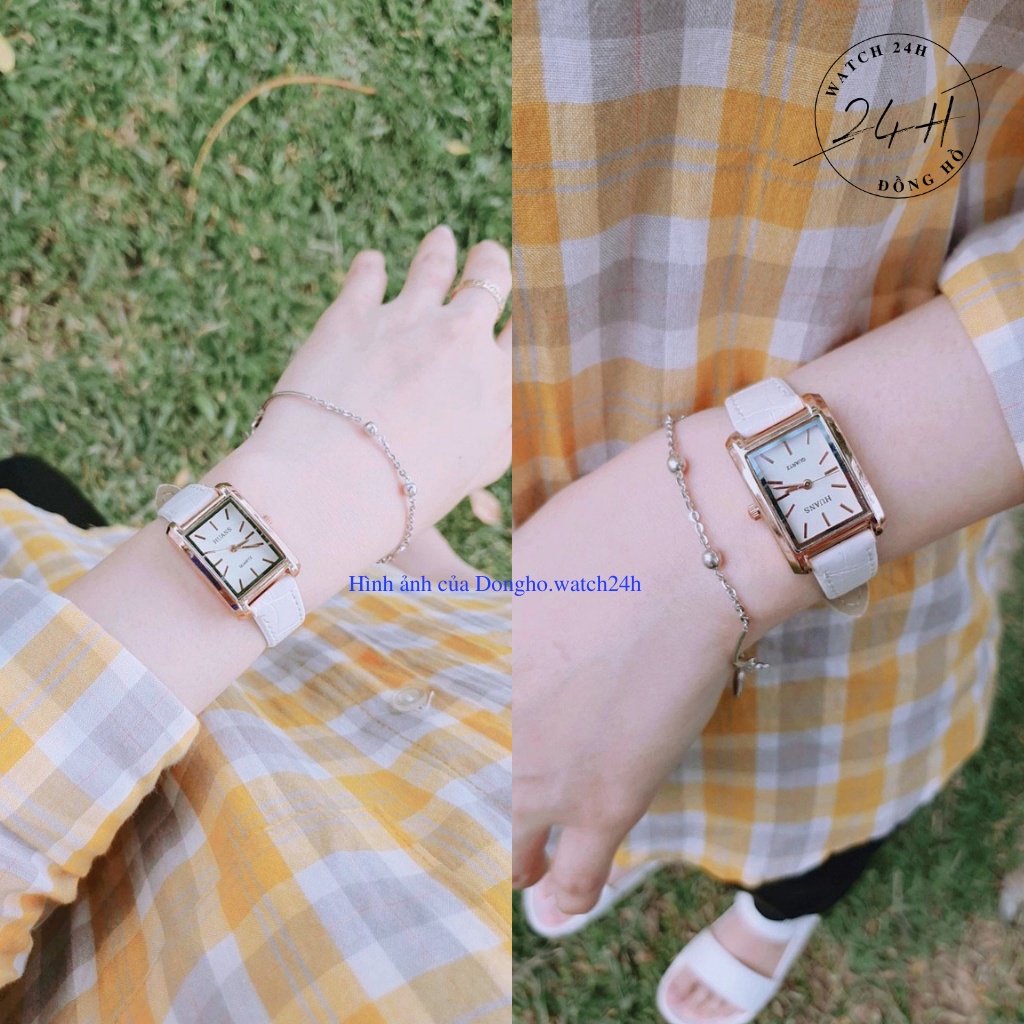 Đồng hồ nữ dây da HUANS , mặt vuông dài sang trọng thanh lịch cho các quý cô | BigBuy360 - bigbuy360.vn