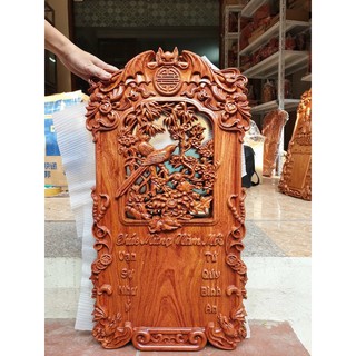 Đốc lịch treo tường nguyên khối trang lịch treo tường trang trí nhà cửa gỗ hương