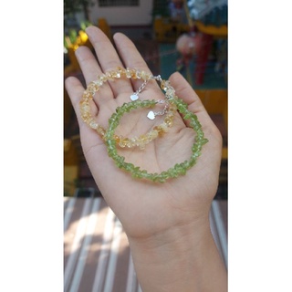 Vòng peridot 3 quấn tự nhiên