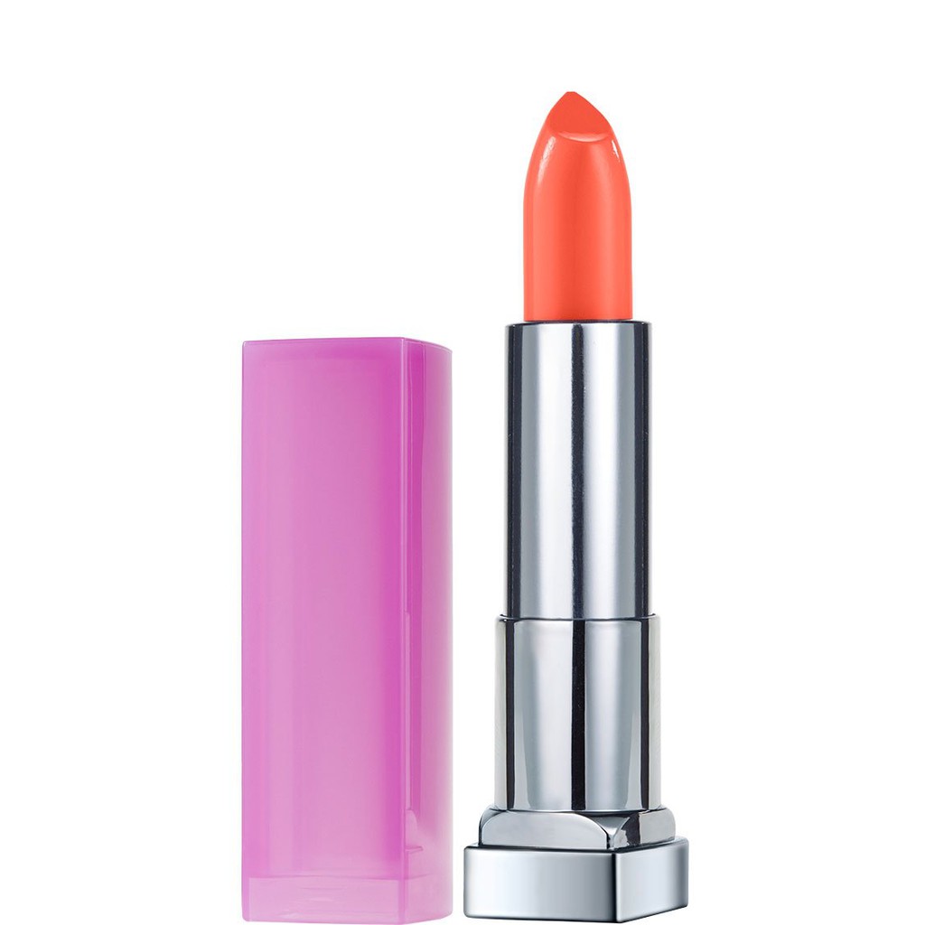Son môi authentic 745 Peach Poppy Maybelline New York Color Sensational Rebel Bloom Lipstick 0,15oz (Mỹ)