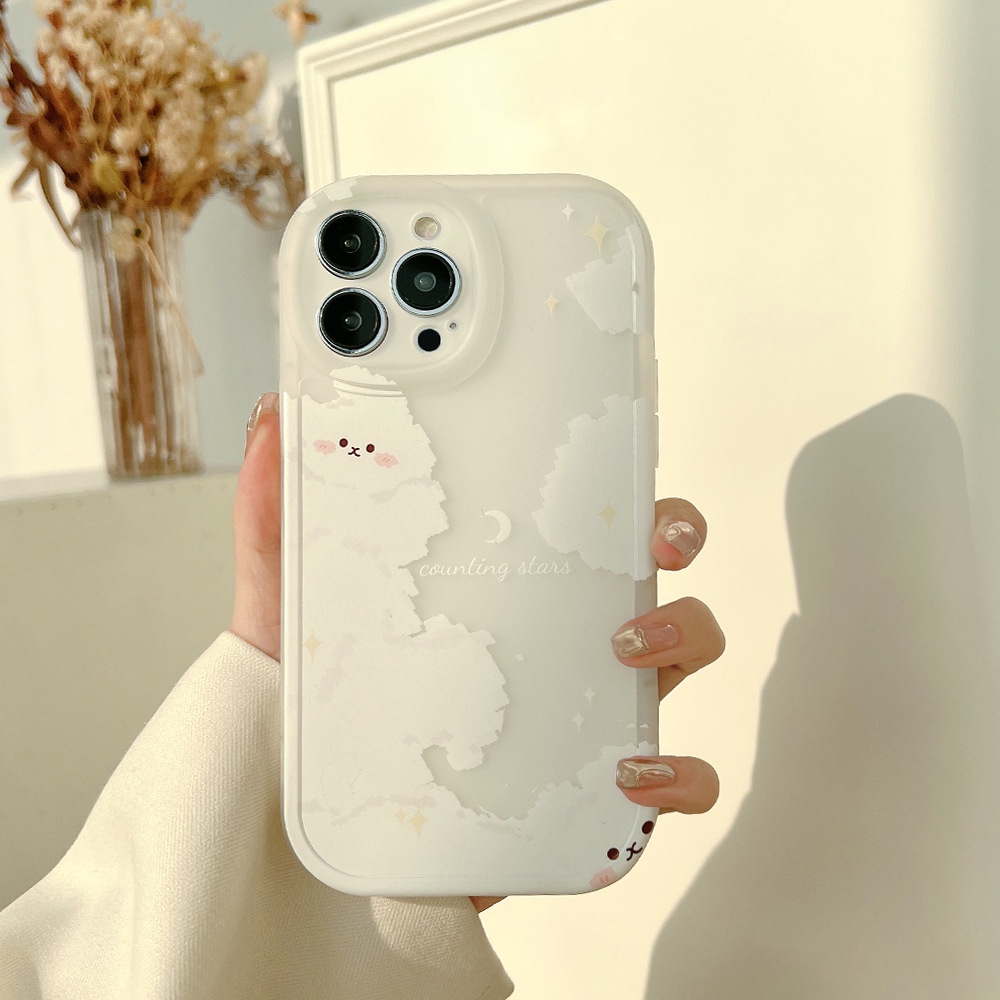 Dễ Thương Ốp Điện Thoại Mềm Trong Suốt Hình Gấu Đám Mây Cho iphone 7 8 plus x xr xs 11 12 13 14 15 mini pro max se 2020