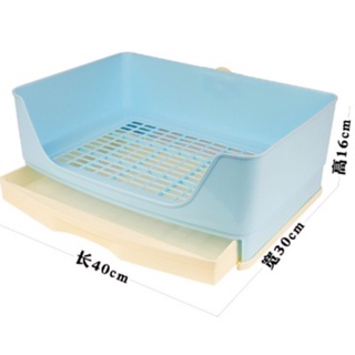 Khay vệ sinh size đại 44x34x19cm có khay kéo, vệ sinh cực tiện cho thỏ, bọ ú , khay vệ sinh to nhất dành cho thỏ, bọ ú