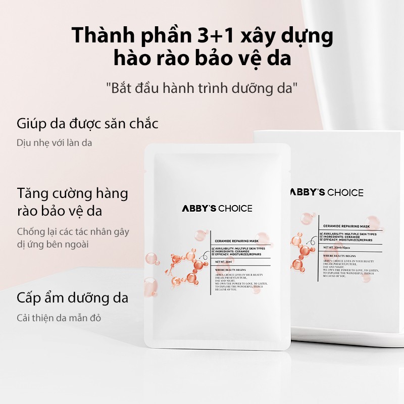 Mặt nạ Abby's Choice Ceramide Repairing Soothing 5pcs