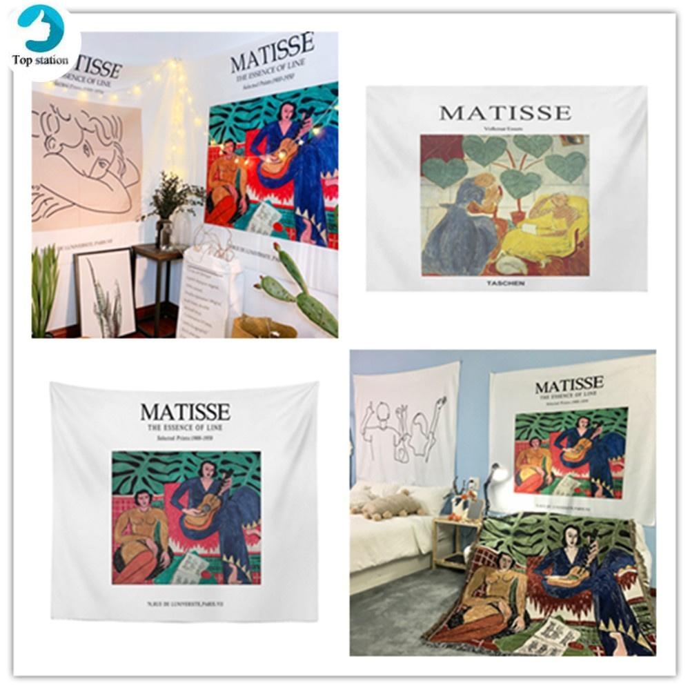 Thảm Treo Tường Trang Trí In Hình Nhân Vật Trừu Tượng