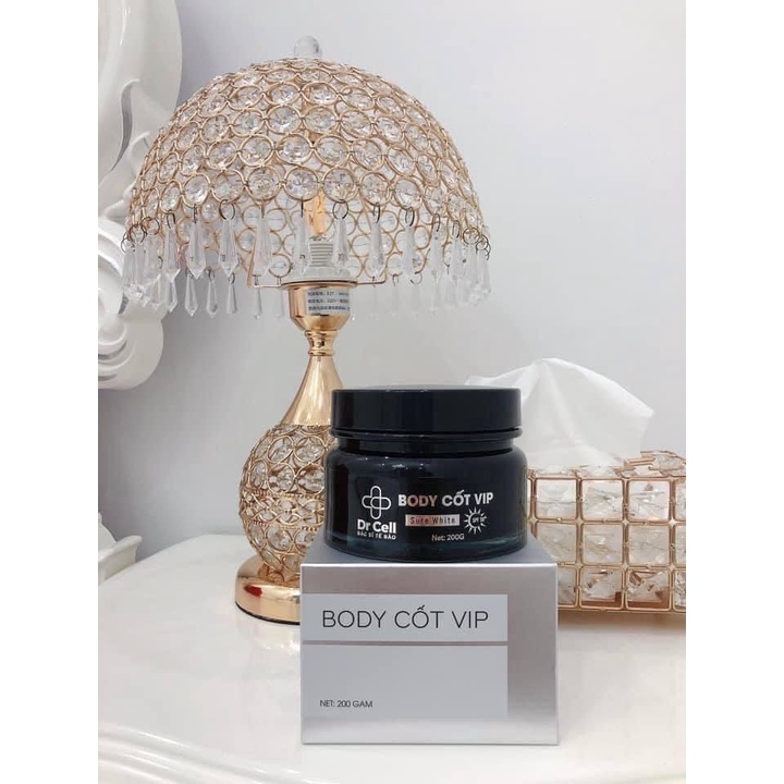 Set 10 gói Kem Body Cốt Vip Dr Cell - kem trắng da - chống lão hoá hộp 200g -giúp da trắng sáng ngay lần đầu sử dụng