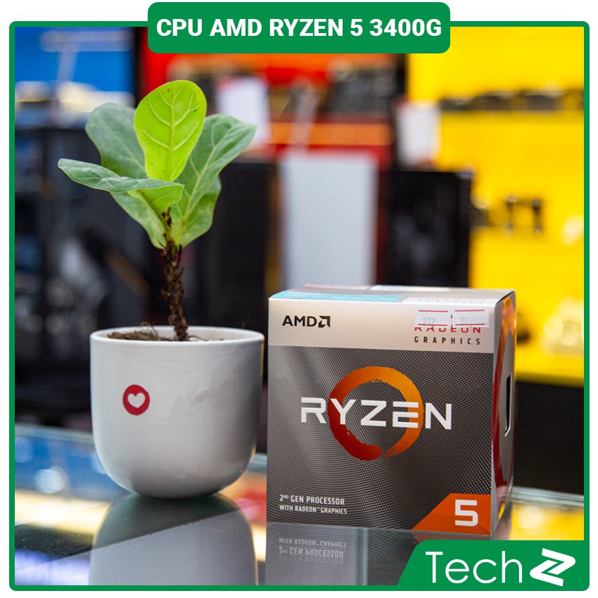 CPU AMD Ryzen 5 3400G (3.7GHz to 4.2GHz, 4 nhân 8 luồng, 4MB Cache, Radeon Vega 11, 65W) - Socket AMD AM4