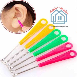 Cây lấy ráy tai mini 6.5cm có lỗ gắn móc khóa cán nhựa (mb)