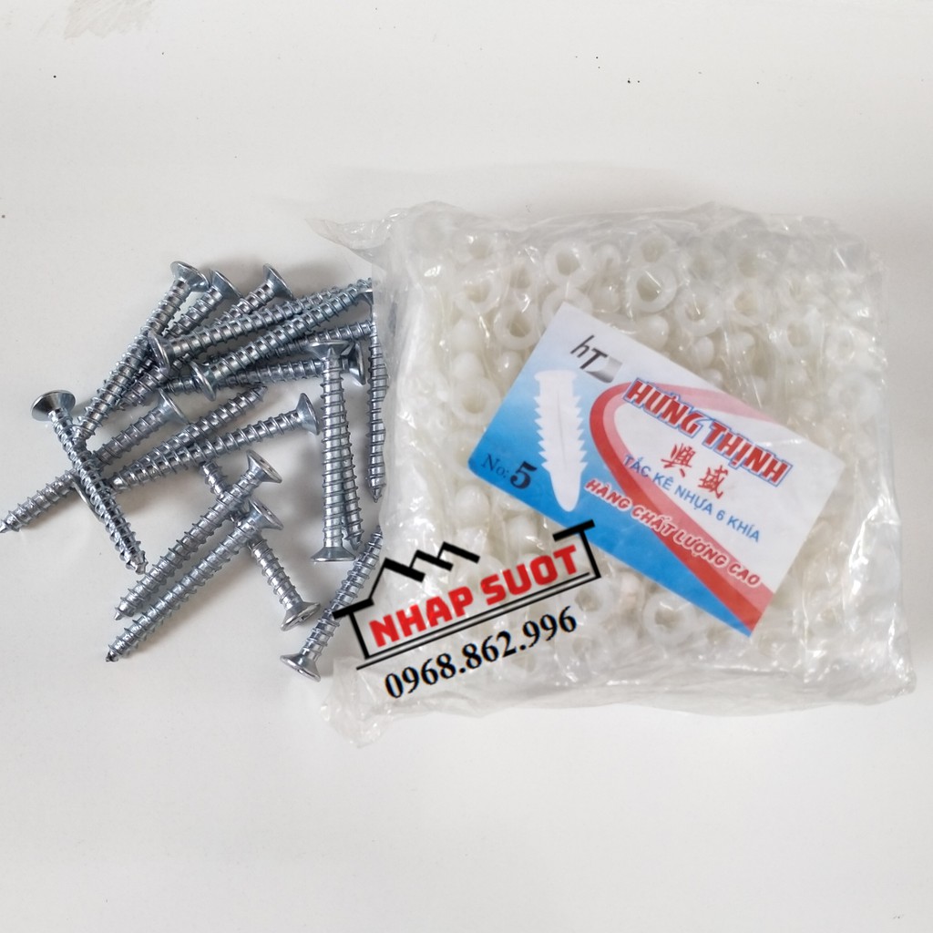Vít Sắt, Nở Nhựa Hưng Thịnh 3cm và 4cm