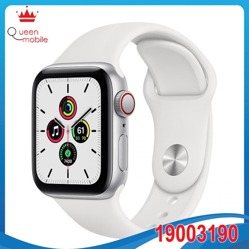 Đồng hồ thông minh Apple Watch SE GPS + Cellular 40mm MYEF2 Silver Aluminium Case with White Sport Band