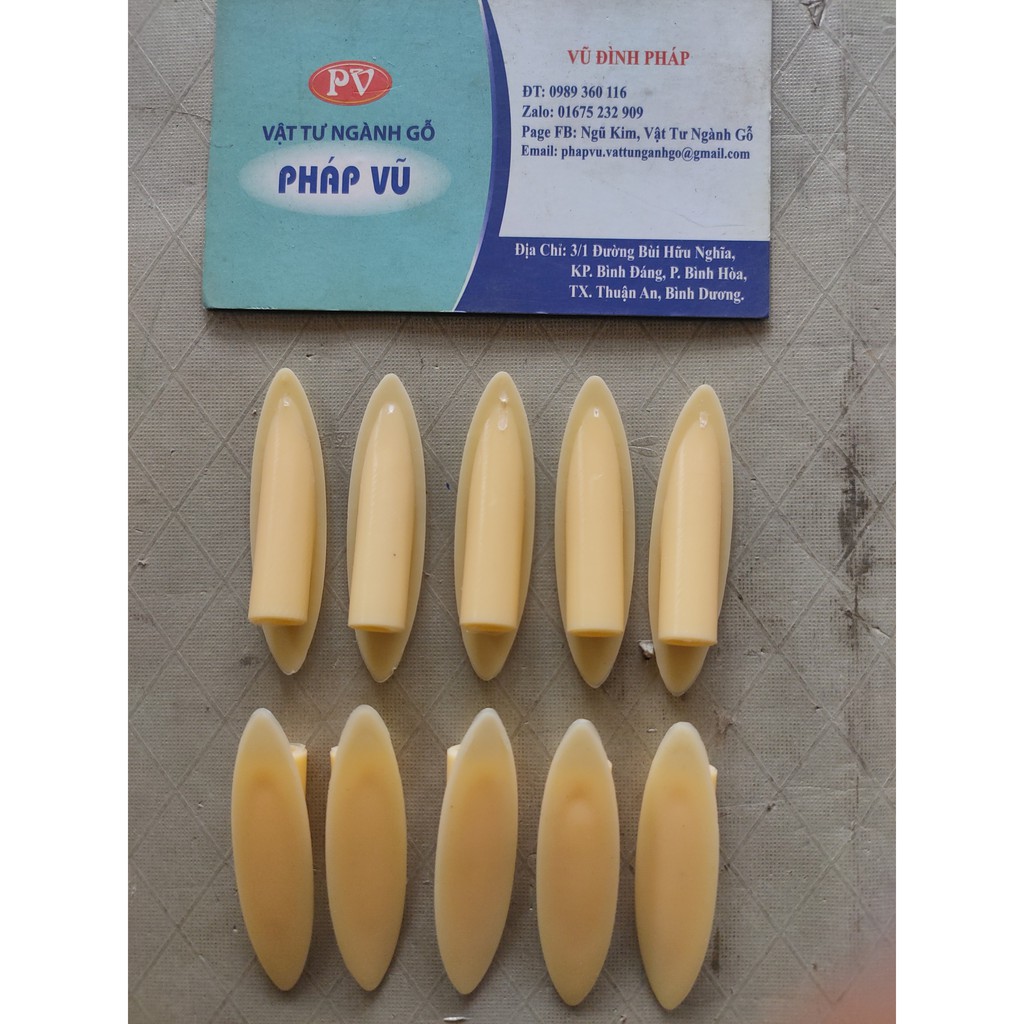 Nút bịt đầu vít xéo 9mm - Trắng sữa – Ngành gỗ