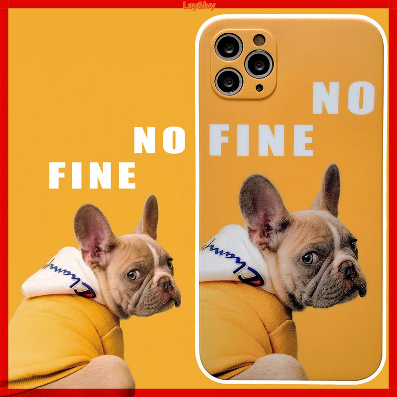 Cartoon Cute French Bulldog IMD Silicone Anti-fall Phone Case Soft Case for IPhone7/8 IPhone 7Plus/8Plus IPhone X XS XR XSmax IPhone 11 11pro 11promax IPhone 12 12pro 12promax