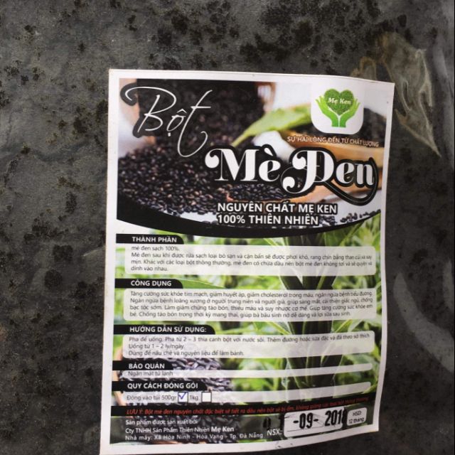 BỘT MÈ ĐEN MẸ KEN - 100% NGUYÊN CHẤT