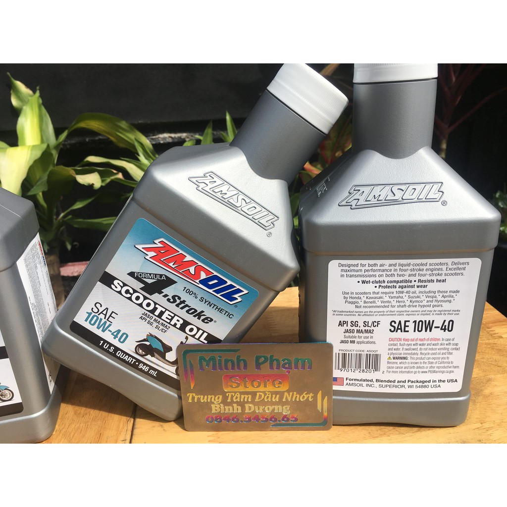 Nhớt Amsoil  100% Tổng Hợp dành cho Xe Tay Ga