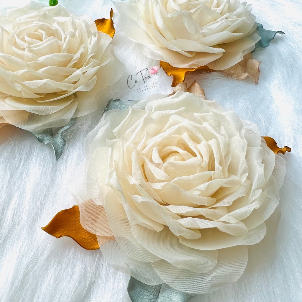 Hoa cài áo handmade cao cấp ghim cài áo dài tag hoa cài áo váy vest phụ kiện ghim cài áo đẹp- HOA CÀI ÁO CÔ TEA