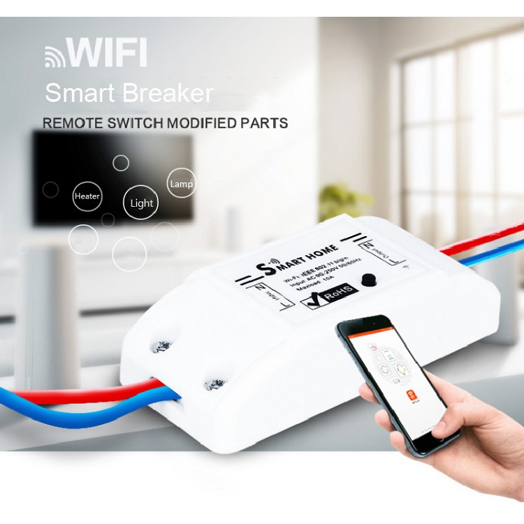 Công Tắc Thông Minh TUYA Basic Điều Khiển Từ Xa Qua Wifi, 4G, Bản Quốc Tế, BH 1 Năm