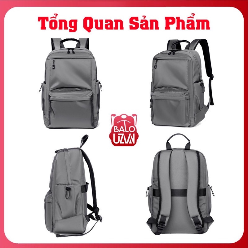 Balo đi học nam nữ Ulzzang basic chống nước, cặp túi sách laptop phong cách Unisex Hàn Quốc dành cho học sinh, sinh viên