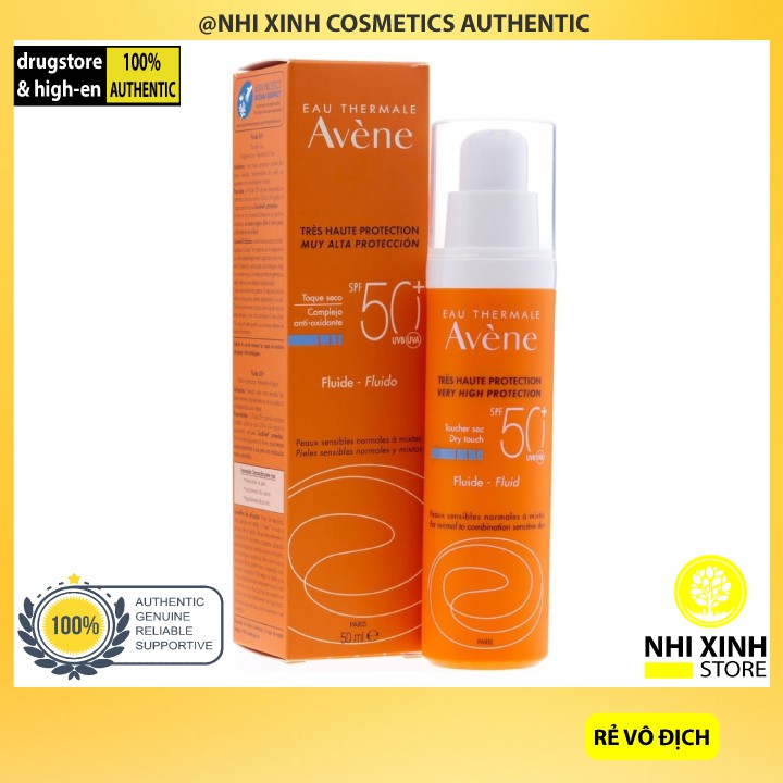  Kem Chống Nắng Avene Dry Touch Antioxidant Complex Fluide SPF 50+