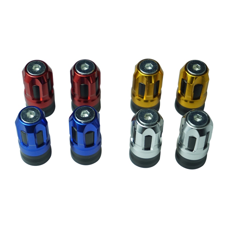 Set 2 Nắp Đậy Van Bánh Xe Hơi/Xe Máy Bằng Hợp Kim Nhôm