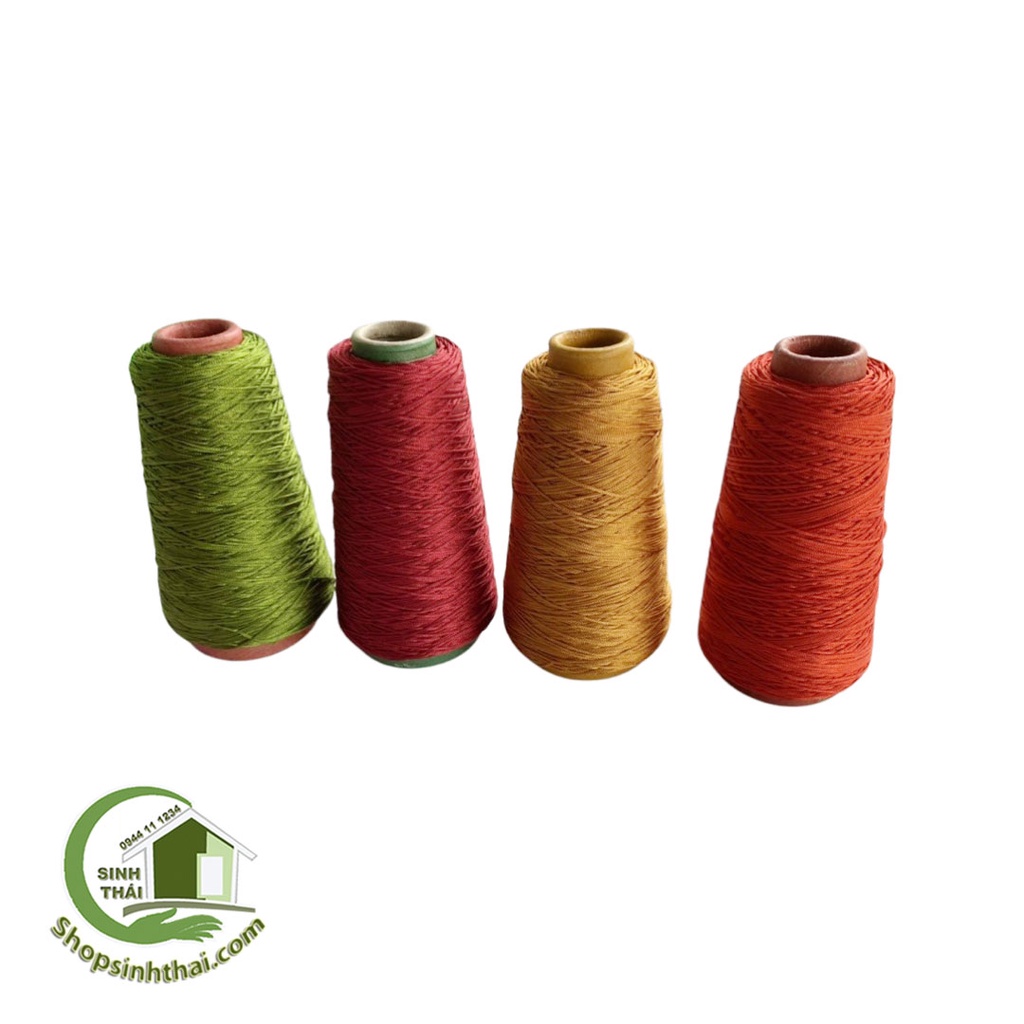Cuộn dây chỉ dù màu hồng, xanh lá, vàng, trắng, đỏ, cam, hồng, đan móc túi xách, dây thả diều, may bao đa năng