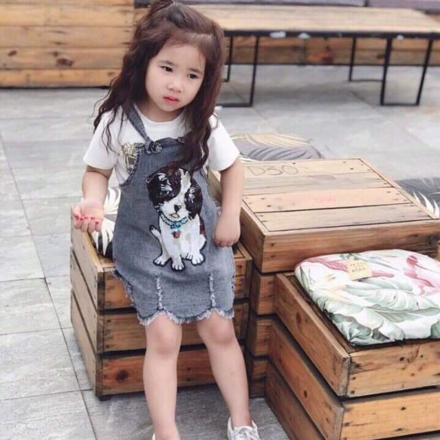 Sét bộ yếm váy bò