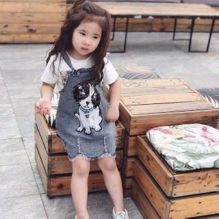 Sét bộ yếm váy bò