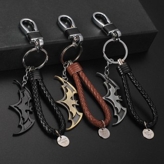 Móc khóa Batman loại to 8x3cm có dây và móc treo. Móc treo chìa khóa người dơi kèm dây treo và móc kim loại