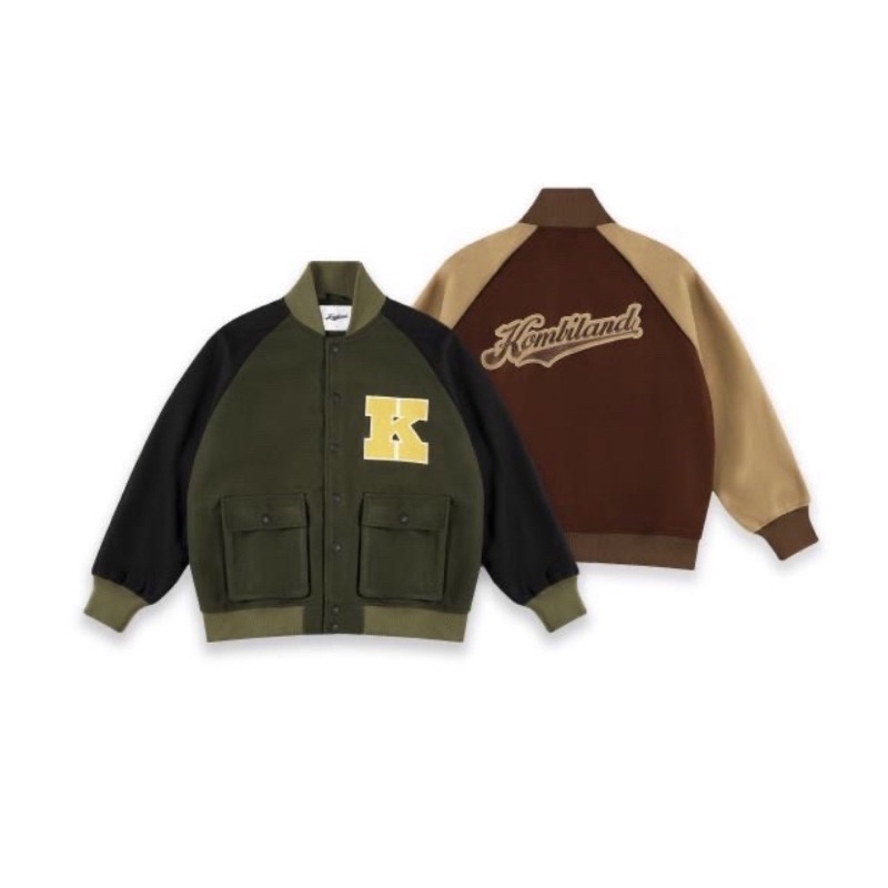 Kombiland áo khoác varsity túi hộp