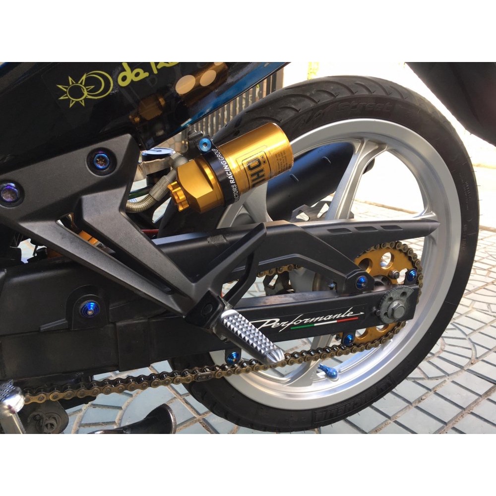 [FREESHIP70K] PHUỘC OHLINS BÌNH DẦU TY VÀNG LỚN XOAY 360 CHUẨN XỊN 1.1 GẮN EXCITER WINER SONIC RAIDER