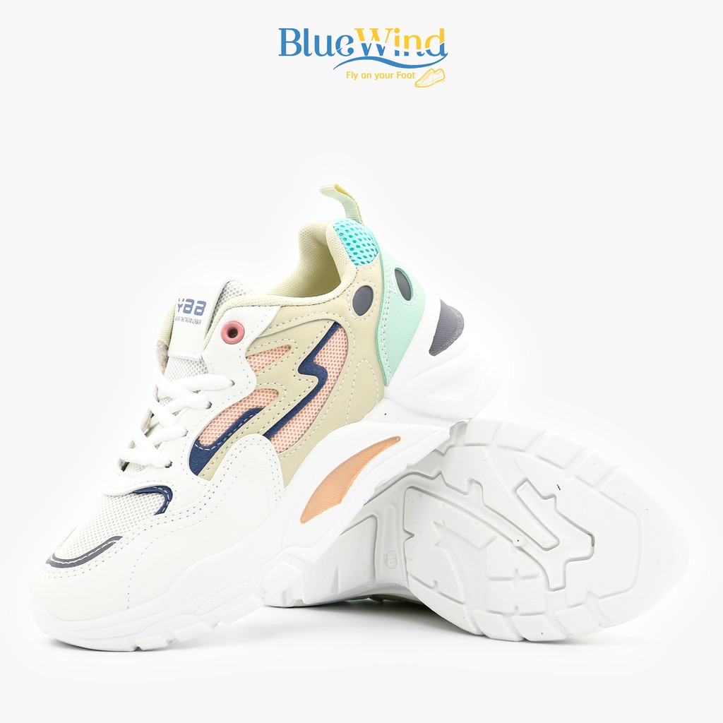Giày Thể Thao Nữ Đế Cao Da Mềm Kiểu Dáng Hàn Quốc BLUEWIND 68750