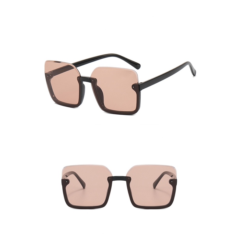 Kính Mát Gọng Vuông Không Viền Phong Cách Âu Mỹ Thời Trang Cho Nữ