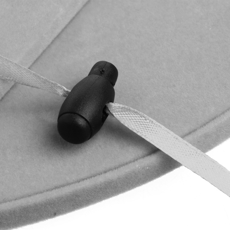 Giá Đỡ Trưng Bày Vòng cổ Bằng Flannel Màu Xám Đen