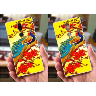 Ốp lưng Nokia 7 Plus (dẻo viền trắng trong) - Hình Chim Công, Cá Chép, Cò