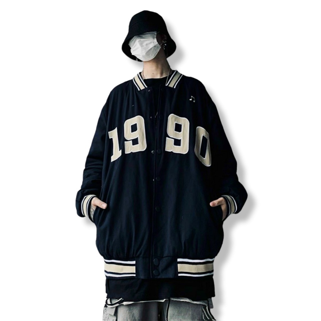 Áo Khoác Dù Bomber Nam Nữ Unisex IN Số 1990 CAO CẤP HOT TREND - ĐĂNG QUANG FASHION