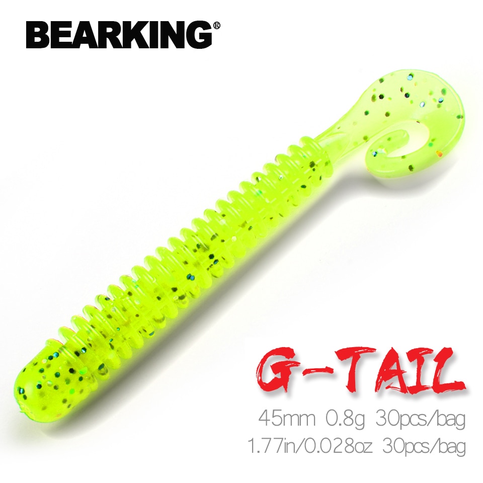 Set 30 Mồi Giả Mềm Câu Cá 45mm 0.8g