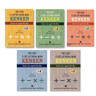 Sách - Combo trò chơi ô chữ số thông minh Ken Ken - Trọn bộ 5 tập