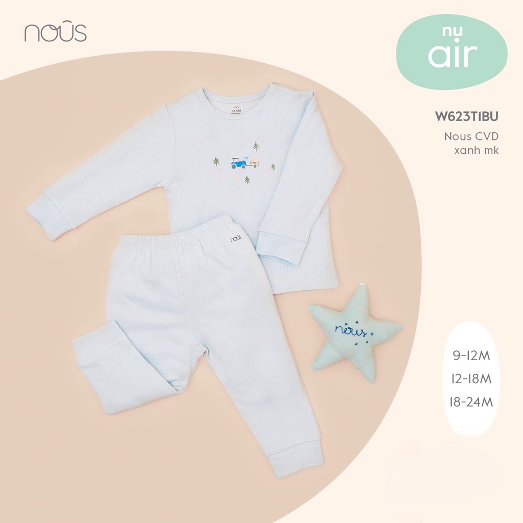 Nous- Tổng Hợp Dài Tay Cài Vai/Chui Đầu/Bổ Trụ Sau cho bé